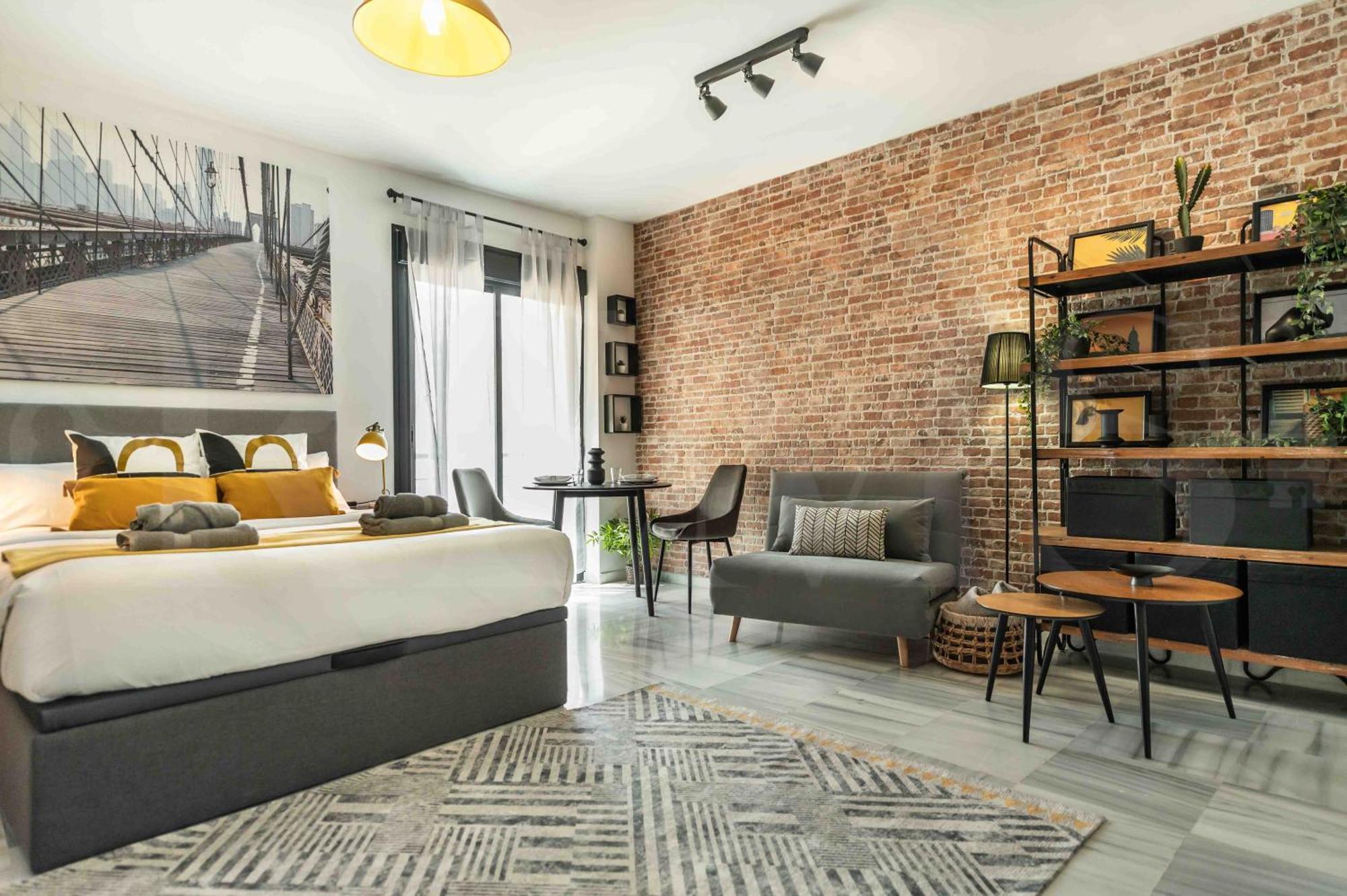 Modern Studio With Private Rooftop Terrace By Rems Málaga Extérieur photo